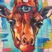 Tattoos - Giraffe Head with third eye - 72750